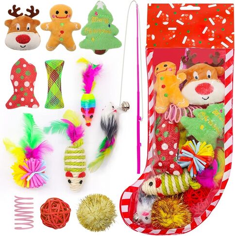 ألعاب تخزين عيد الميلاد للكلاب من Auliand، 5 قطع ألعاب مضغ للكلاب مع سانتا، شجرة عيد الميلاد، كرة، ألعاب مضغ حبل متين، ألعاب تصدر صوتًا، هدية، ألعاب حشو تخزين الكلاب التفاعلية in Kuwait