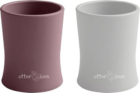 otterlove Silicone Baby & Toddler Training Cup - Pediatric OT Approved - 100% Platinum Pure LFGB Silicone - Unbreakable - Plastic Free - Tiny Cup Perfect for Baby Led Weaning (Blue) in Kuwait