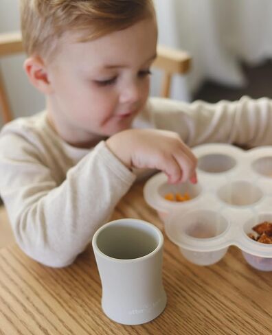 otterlove Silicone Baby & Toddler Training Cup - Pediatric OT Approved - 100% Platinum Pure LFGB Silicone - Unbreakable - Plastic Free - Tiny Cup Perfect for Baby Led Weaning (Blue) in Kuwait