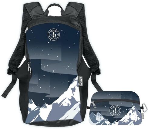 حقيبة ظهر قابلة للطي للسفر من HYDAWAY - حقيبة نهارية خفيفة الوزن وقابلة للتعبئة سعة 15 لترًا لحقائب الظهر والعمل والسفر، قابلة للتعديل وقابلة للطي ومقاومة للماء للمشي لمسافات طويلة للرجال والنساء والأطفال in Kuwait