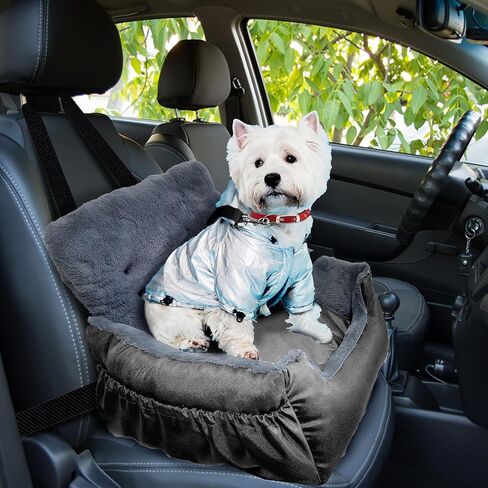 Moonlight Dog Car Seat for Small Dogs Under 25 and Medium Large Dogs Carrier Washable Booster Cover Comfort Pet Bed Cat Car Travel Seat Safety Straps Waterproof Non Slip (Small, Navy Blue) in Saudi Arabia
