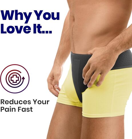 Hernia Belt for Men Inguinal Hernia Support - Groin or Lower Abdominal Hernia Truss Hernia Belts for Women or Mens Inguinal Hernias Support Belt With Pressure Pad Fits Left or Right Groins (Large) in Saudi Arabia
