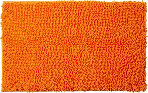 MAXYOYO سجاد الحمام البرتقالي ماتس الحمام والسجاد غير قابل للانزلاق سجادة شانيل فائقة النعومة / سجادة الحمام / سجادة المرحاض / سجادة الحمام / سجادة الدش، سجادة قابلة للغسل، سجادة فائقة الامتصاص 19.7 × 31.5 بوصة in Kuwait
