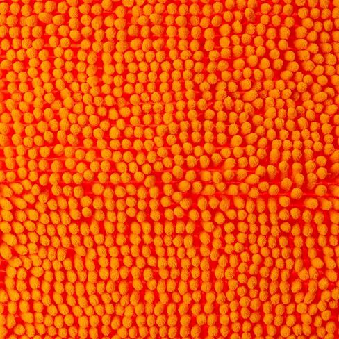 MAXYOYO سجاد الحمام البرتقالي ماتس الحمام والسجاد غير قابل للانزلاق سجادة شانيل فائقة النعومة / سجادة الحمام / سجادة المرحاض / سجادة الحمام / سجادة الدش، سجادة قابلة للغسل، سجادة فائقة الامتصاص 19.7 × 31.5 بوصة in Kuwait