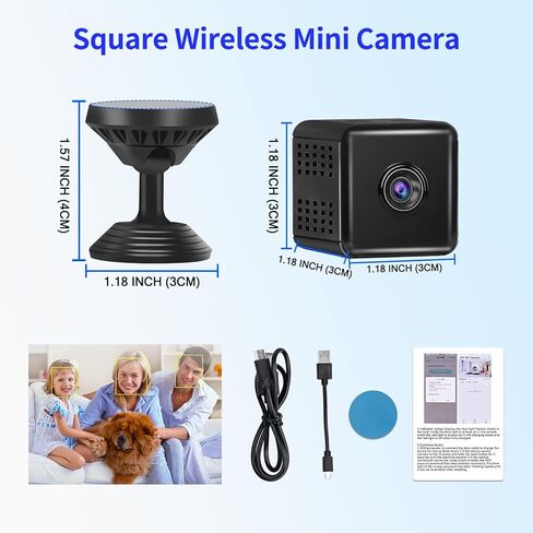 ValleyGood Wireless Mini Camera - HD 1080P Home Camera Portable Surveillance Security Camera, Night Vision, Remote View Security with APP in Kuwait