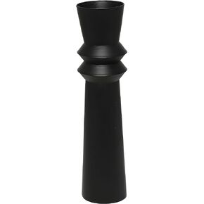 The Novogratz Metal Tall Art Deco Fluted Floor Vase, 8" x 8" x 32", Cream in Kuwait