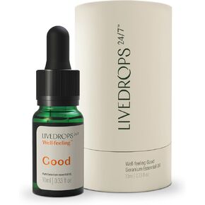 LIVEDROPS 24/7 مزيج زيت الفانيليا ذو الشعور الجيد - رائحة الفانيليا الدافئة - مصنوع في فرنسا - نقي وطبيعي - علاج عطري - مخفف في زيت ناقل للبشرة أو استخدمه في موزع الروائح in Kuwait