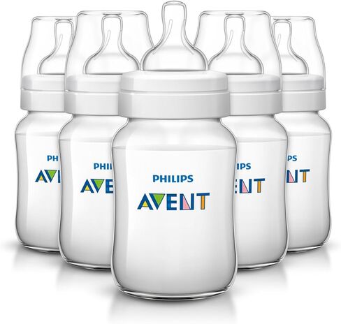 زجاجات فيليبس افينت كلاسيك بلس من البولي بروبلين خالية من مادة BPA، 4 أونصة (عبوة من 5 قطع) in Kuwait