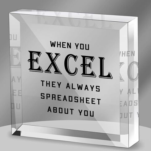 Office Signs Accountant Quote - When You Excel They Always Spreadsheet about You Acrylic Sign - Office Acrylic Humor Gift, Home Office Decoration Sign for Coworkers in Kuwait