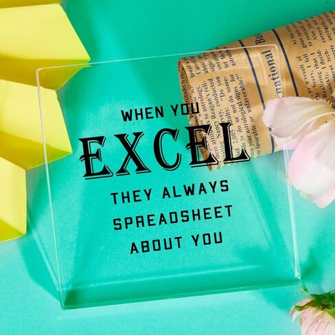 Office Signs Accountant Quote - When You Excel They Always Spreadsheet about You Acrylic Sign - Office Acrylic Humor Gift, Home Office Decoration Sign for Coworkers in Kuwait