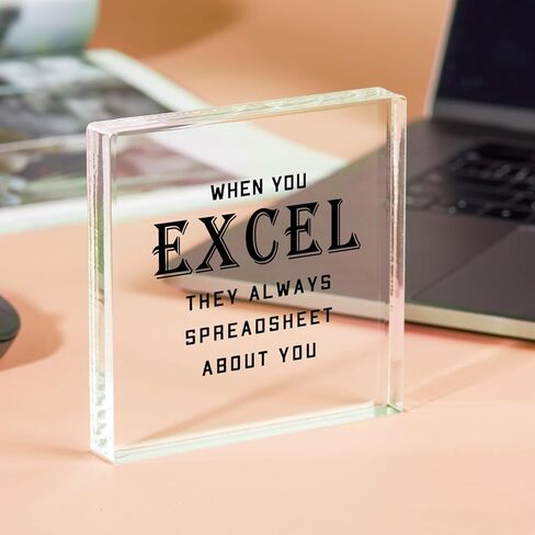 Office Signs Accountant Quote - When You Excel They Always Spreadsheet about You Acrylic Sign - Office Acrylic Humor Gift, Home Office Decoration Sign for Coworkers in Kuwait