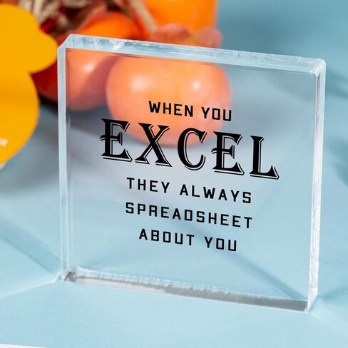 Office Signs Accountant Quote - When You Excel They Always Spreadsheet about You Acrylic Sign - Office Acrylic Humor Gift, Home Office Decoration Sign for Coworkers in Kuwait