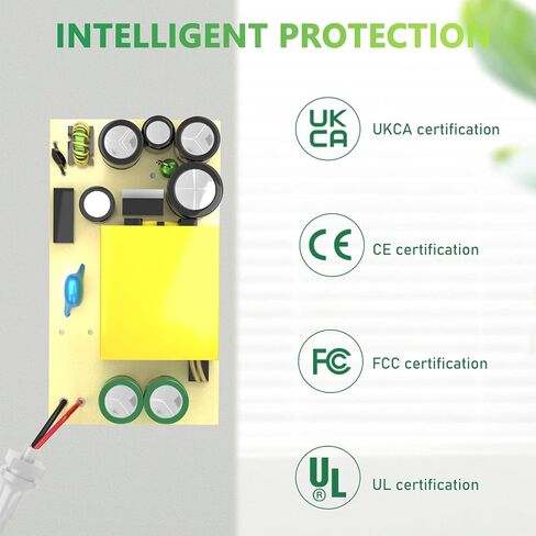 شاحن إمداد الطاقة Czepa متوافق مع مضخة الثدي الكهربائية Spectra S1 / S2 / SPS100 / SPS200 / 9 Plus محول شحن بديل 12 فولت (أبيض) in Kuwait