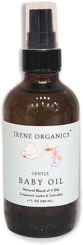 Baby Oil by Irene Organics. Natural Daily Moisturizing Body Oil gentle enough for babies, children and adults. Hydrating Bath Oil. in Kuwait