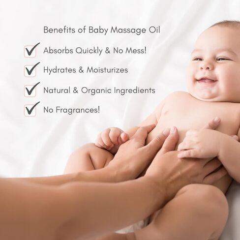 Baby Oil by Irene Organics. Natural Daily Moisturizing Body Oil gentle enough for babies, children and adults. Hydrating Bath Oil. in Kuwait