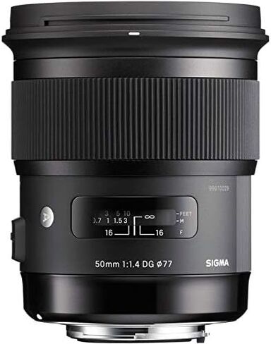 Sigma 50mm f/1.4 DG HSM Art Lens for Nikon F Mount (USA) Standard Bundle with 6AVE Deluxe Camera Lens Cleaning Kit in Saudi Arabia