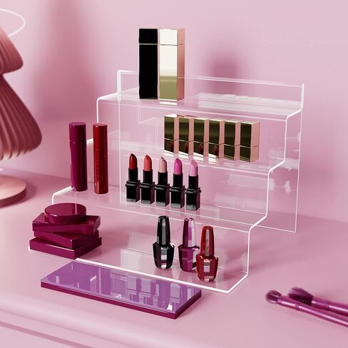 حامل عرض أكريليك مقاس 12 بوصة من SVENJBB، أرفف أكريليك 4 طبقات من أجل Funko POP، حامل حامل أكريليك شفاف للكب كيك والعطور والأشكال والألعاب ومنتجات مستحضرات التجميل، 12 بوصة عبوة واحدة in Kuwait