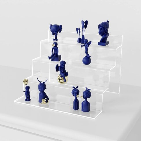 حامل عرض أكريليك مقاس 12 بوصة من SVENJBB، أرفف أكريليك 4 طبقات من أجل Funko POP، حامل حامل أكريليك شفاف للكب كيك والعطور والأشكال والألعاب ومنتجات مستحضرات التجميل، 12 بوصة عبوة واحدة in Kuwait