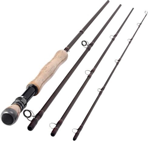 Fly Fishing Rod 9ft 4 Sections 7-8wt Fly Rod Carbon Fiber Blanks Light Weight Medium Fast Action Freshwater Fishing, fly904 7-8 in Saudi Arabia