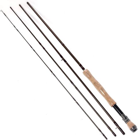 Fly Fishing Rod 9ft 4 Sections 7-8wt Fly Rod Carbon Fiber Blanks Light Weight Medium Fast Action Freshwater Fishing, fly904 7-8 in Saudi Arabia