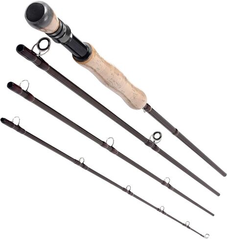 Fly Fishing Rod 9ft 4 Sections 7-8wt Fly Rod Carbon Fiber Blanks Light Weight Medium Fast Action Freshwater Fishing, fly904 7-8 in Saudi Arabia