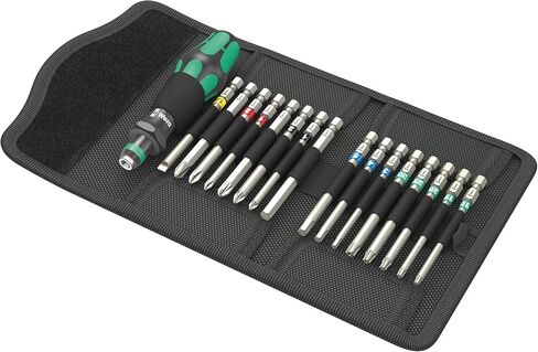 Wera - 05059303001 - Screwdriver Interchangeable Blades Set, Kraftform Kompakt 60 Tool Finder, 17 Pieces in Saudi Arabia
