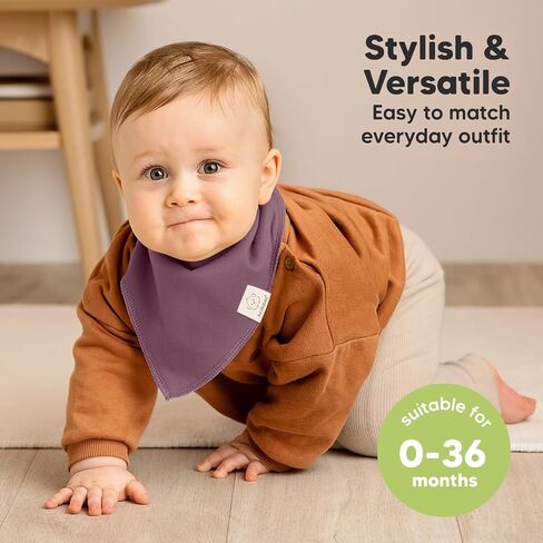KeaBabies 8-Pack Organic Baby Bandana Drool Bibs and 8-Pack Organic Baby Bibs for Girls & Boys - Stylish Unisex Bandana Bibs - Teething Baby Bibs for Boy, Girl - Super Absorbent Bandana Drool Bibs in Saudi Arabia