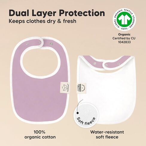 KeaBabies 8-Pack Organic Baby Bandana Drool Bibs and 8-Pack Organic Baby Bibs for Girls & Boys - Stylish Unisex Bandana Bibs - Teething Baby Bibs for Boy, Girl - Super Absorbent Bandana Drool Bibs in Saudi Arabia