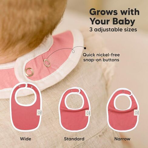 KeaBabies 8-Pack Organic Baby Bandana Drool Bibs and 8-Pack Organic Baby Bibs for Girls & Boys - Stylish Unisex Bandana Bibs - Teething Baby Bibs for Boy, Girl - Super Absorbent Bandana Drool Bibs in Saudi Arabia