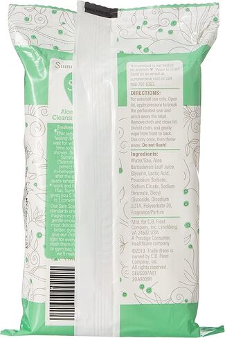 قماش تنظيف بخلاصة الصبار من سامرز إيف، 32 قطعة قماش in Kuwait