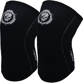 Jupiter Knee Sleeves (1 Pair), 7mm Compression Knee Braces for Squats,Weightlifting,Powerlifting,Cross Training for Men & Women (Large)