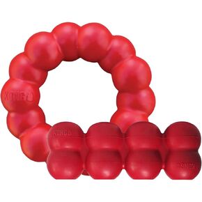 KONG - Ring and Goodie Ribbon - لعبة مضغ مطاطية متينة للكلاب وتوزيع الحلوى - للكلاب الصغيرة in Kuwait