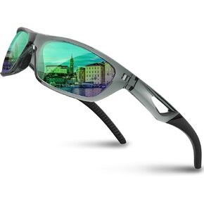 RIVBOS Polarized Sports Sunglasses Driving Sunglasses Shades for Men Women Tr90 Frame for Cycling Fishing Running RB831 in Kuwait