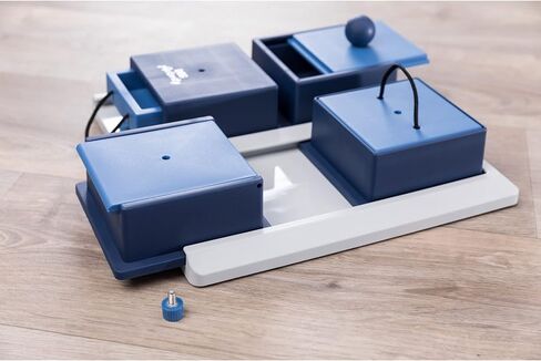 TRIXIE Poker Box 1 Strategy Game, Intermediate Dog Puzzle Toy, Level 2 Activity, Treat Puzzle, Interactive Play, Enrichment in Kuwait