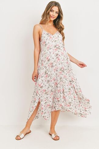Women's Spaghetti Strap Midi Maternity Dress in Saudi Arabia