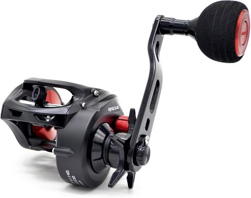 CAMEKOON Bucara 300 Baitcasting Reel, Wider Graphite Frame, 7+1 Stainless Steel Ball Bearings, 35 lb Carbon Drag, 10 Button Magnetic Braking System, Short Main Shaft, Low Profile Casting Fishing Reel in Saudi Arabia