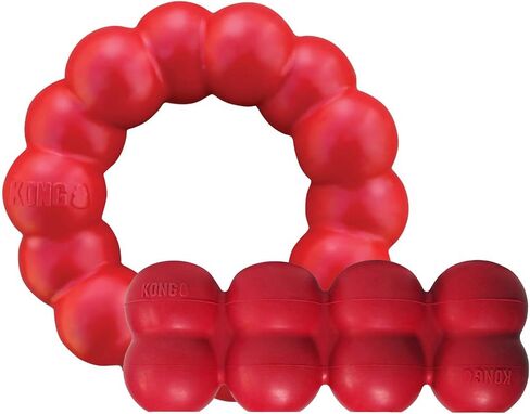 KONG - Ring and Goodie Ribbon - Durable Rubber Dog Chew Toy and Treat Dispensing Toy - for Small Dogs in Saudi Arabia