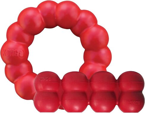 KONG - Ring and Goodie Ribbon - Durable Rubber Dog Chew Toy and Treat Dispensing Toy - for Small Dogs in Saudi Arabia