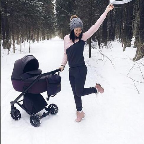 Camidy Kids Winter Beanie Hat, Warm Knitted Pom Beanie Hat Mother Baby Boys Girls Winter Warm Fur Pompom Hat Knit Beanie Hat in Kuwait