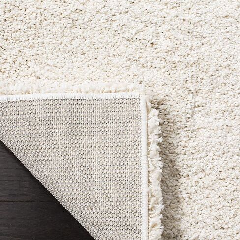 SAFAVIEH Milan Shag Collection Runner Rug - 2' x 12', Ivory, Solid Design, Non-Shedding & Easy Care, 2-inch Thick Ideal for High Traffic Areas in Living Room, Bedroom (SG180-1212) in Saudi Arabia