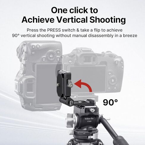 حامل كاميرا F38 للتصوير الأفقي الرأسي - ULANZI CA13 F38 منظر طبيعي وصورة قابل للطي سريع التحرير مع لوحة Arca ملحق مدمج خفيف الوزن لتصوير فيديو Gimbble DSLR in Kuwait