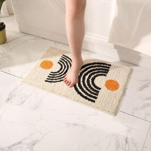 يقول الجدة بوهو سجاد الحمام، 16 "× 24"، ماتس حمام للحمام غير زلة، سجاد الحمام البيج، سجاد حمام صغير قابل للغسل، حصيرة الحمام ستوكات لحوض الاستحمام، سجاد دش لأرضية الحمام in Kuwait