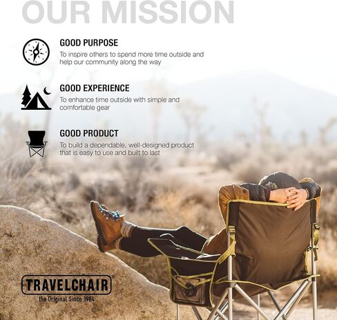 Travel Chair Travelchair-Big Kahuna (599BK) Portable Outdoor Furniture, Standard in Saudi Arabia