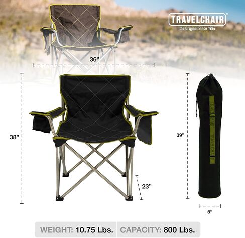 Travel Chair Travelchair-Big Kahuna (599BK) Portable Outdoor Furniture, Standard in Saudi Arabia