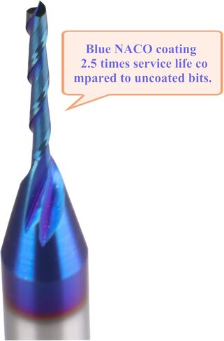 قطع جهاز التوجيه الحلزوني مع قطع يصل 1/16 بوصة ، 1/4 بوصة شانك بت CNC قطع نهاية مطحنة من الكربيد الصلبة لقطع الخشب ، 2D & 3D نحت الحجم: 1/16 بوصة × 1/2 بوصة × 1/4 بوصة × 2 بوصة XattooFENG SUFP27 in Kuwait