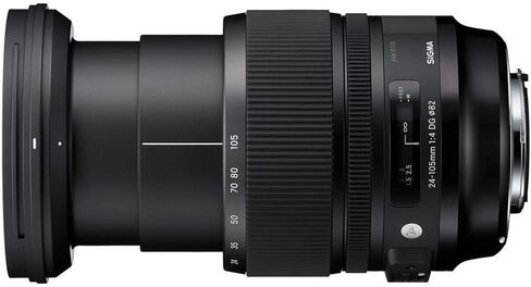 Adorama Sigma 24-105mm f/4.0 DG OS HSM Art Lens for Canon EOS Digital Cameras - Bundle with 82mm Filter Kit (UV/CPL/ND2), Cap Tether, and Cleaning Kit in Kuwait