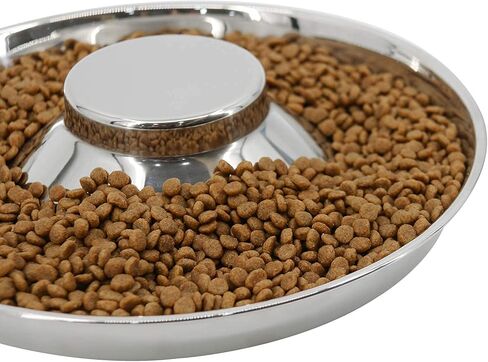 PetierWeit [3 PCS] Puppy Dog Food and Water Bowl with Raised Center Stainless Steel Diameter:11.4in/29 cm - Suitable for Small/Medium/Large Dogs in Kuwait