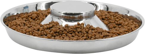PetierWeit [3 PCS] Puppy Dog Food and Water Bowl with Raised Center Stainless Steel Diameter:11.4in/29 cm - Suitable for Small/Medium/Large Dogs in Kuwait