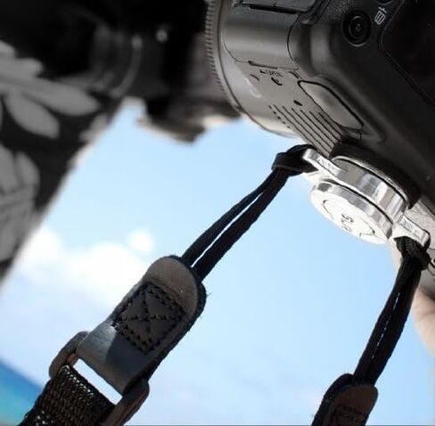 Custom SLR C-Loop Camera Strap Tripod Mount Attachment - Black in Kuwait