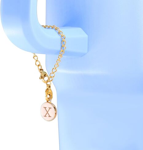 AnnabelZ Letter Charm Accessories For Stanley Cup,2PCS ID Initial Letter Charm Personalized For Stanley Tumbler Cup Identification Handle Letter Charms in Kuwait